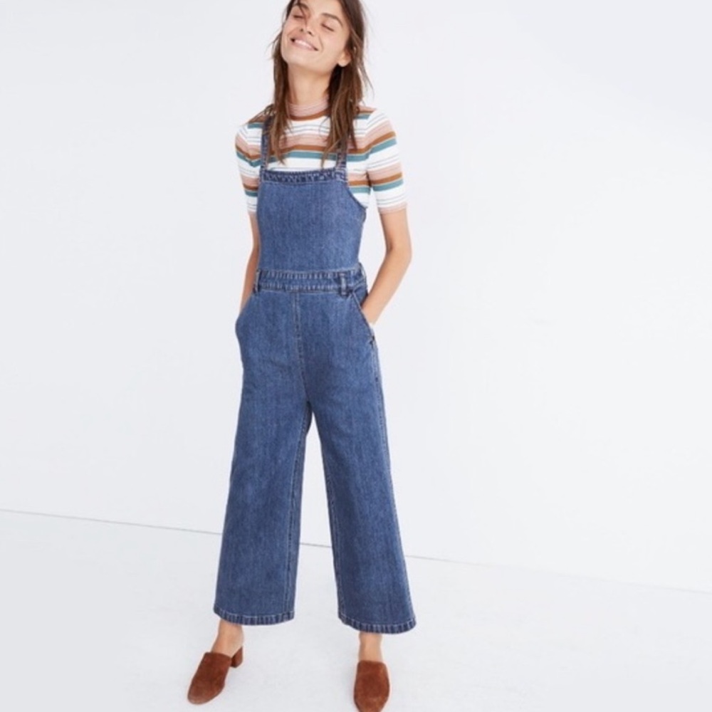 Madewell Denim Tie Back Jumpsuit, Size XS